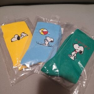 Set of 3 Snoopy Socks